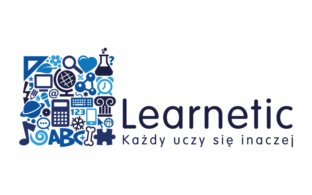 Logo Learnetic z podpisem Każdy uczy się inaczej